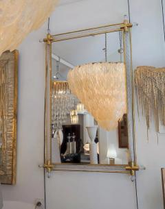 Twisted Murano glass and brass mirror - 2806060