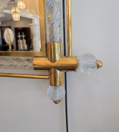 Twisted Murano glass and brass mirror - 2806108