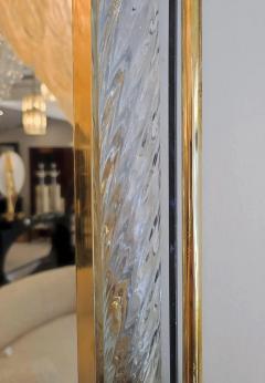Twisted Murano glass and brass mirror - 2806111