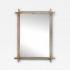 Twisted Murano glass and brass mirror - 2812810