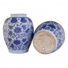 Two 17th century Dutch Delft Lotus Jars - 4565697