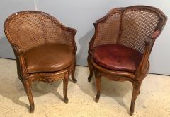 Two 18th Century French Caned Bergere de Bureau a Compatible Pair - 2943598