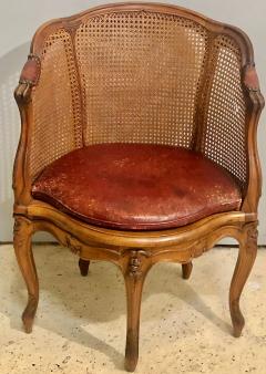Two 18th Century French Caned Bergere de Bureau a Compatible Pair - 2943605