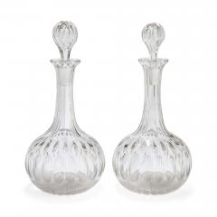 Two 20th century English glass decanters - 4212730