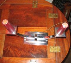 Two Chromed Bronze Candlesticks - 2513118