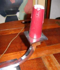 Two Chromed Bronze Candlesticks - 2513120