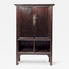 Two Door Tapered Cabinet with Open Shelves - 4262959