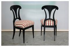 Two Ebonized Biedermeier Chairs Vienna c 1825 30  - 3450250