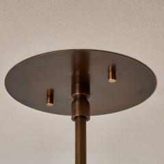 Two Enlighten Rey 20 Perforated Patinated Brass Dome Ceiling Lamp - 3693622