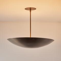 Two Enlighten Rey 20 Perforated Patinated Brass Dome Chandelier - 3693588