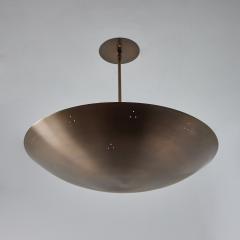 Two Enlighten Rey 20 Perforated Patinated Brass Dome Chandelier - 3693591