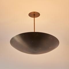 Two Enlighten Rey 20 Perforated Patinated Brass Dome Chandelier - 3693593