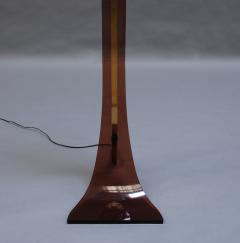 Two Fine French 1970s Brass and Plexiglass Floor Lamps - 431043