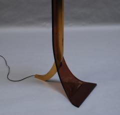 Two Fine French 1970s Brass and Plexiglass Floor Lamps - 431045