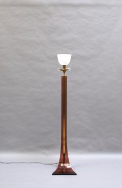 Two Fine French 1970s Brass and Plexiglass Floor Lamps - 431048