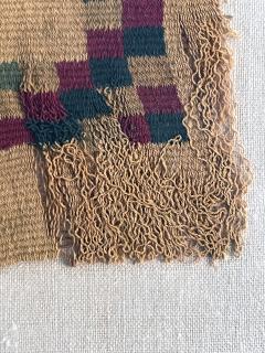 Two Frame Pre Columbian Woven Textile Fragments Inca Culture Peru - 2686507