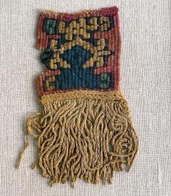 Two Frame Pre Columbian Woven Textile Fragments Inca Culture Peru - 2686512