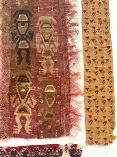 Two Framed Pre Columbian Fine Textile Fragments Chimu Chancay - 4264495