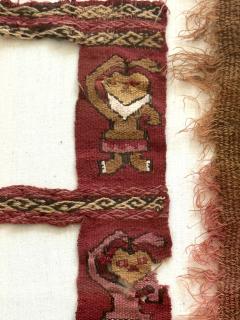 Two Framed Pre Columbian Fine Textile Fragments Chimu Chancay - 4264500