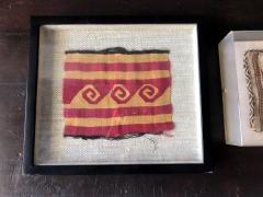 Two Framed Pre columbian Textile Fragments Nazca Culture - 534810