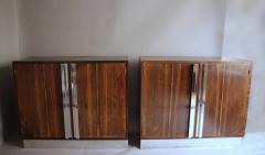 Two French Art Deco Macassar Cabinets - 357775