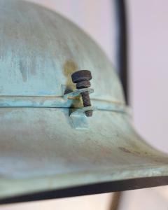 Two French Hexagonal Copper Lantern with Domed Top - 4458432
