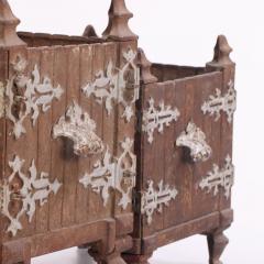 Two French cast iron tabletop planters C 1880  - 4271128