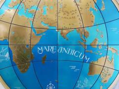 Two Impressive Huge Midcentury World Map Wall Globes 95 Diameter 1950s - 4051942