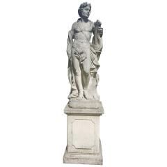 Two Italian Stone Garden Sculptures of Apollo and Roman Goddess - 1661371