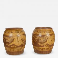 Two Large Chinese Martaban Storage Jars c 1900 1930 - 3591822