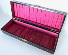 Two Matching Victorian Celluloid Boxes Jewelry Box Glove Box circa 1890 - 2715491