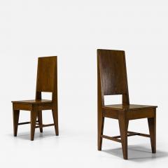 Two New Hague School Side Chairs in Oak The Netherlands 1930s - 3981513