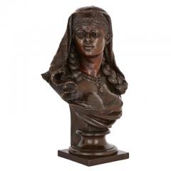 Two Orientalist spelter busts of female figures - 3457285