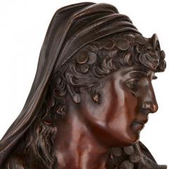 Two Orientalist spelter busts of female figures - 3457289