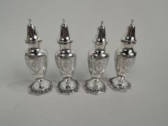 Two Pairs of Antique Edwardian Regency Salt Pepper Shakers - 3753513