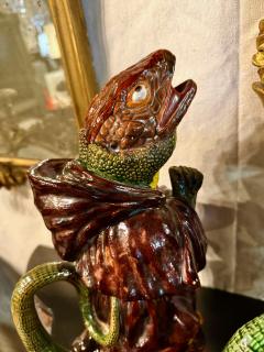 Two Portuguese Caldas da Reina Majolica Jugs - 4475775