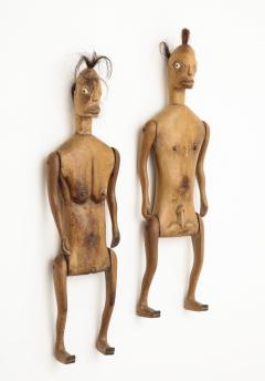 Two Primitive Carved Figures Indonesian circa 1900 1920 - 791618