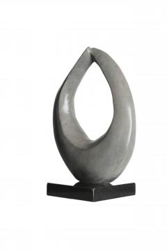 Two Rings Contemporary Italian Gold Patinated Bronze Abstract Modern Sculpture - 3291207