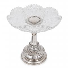 Two Russian cut glass and silver centrepiece tazze - 4094626