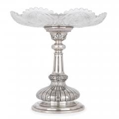 Two Russian cut glass and silver centrepiece tazze - 4094627