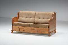 Two Seater Art Deco Sofa With Drawer 1950s - 2152296