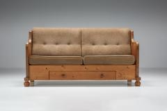 Two Seater Art Deco Sofa With Drawer 1950s - 2152378
