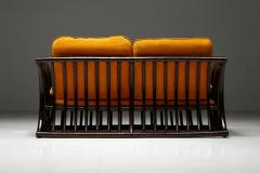 Two Seater Italian Bamboo Bench 1970s - 3427250