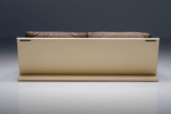Two Seater Sofa Lacquer Leather 1970s - 2611052