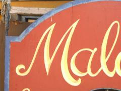 Two Sided Maloofs Ice Cream Shop Sign - 4545629