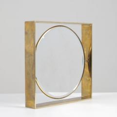Two Sided Mid Cetury Modern Brass Mirror Finland 1950s - 4649337