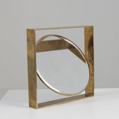 Two Sided Mid Cetury Modern Brass Mirror Finland 1950s - 4649338
