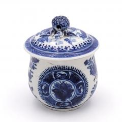 Two Similar Pots de Cr me in Blue Fitzhugh Pattern China circa 1780 - 3055065