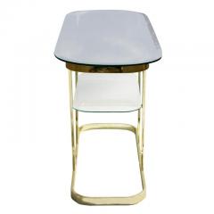 Two Tier Brass And Glass Console Sofa Table - 2760593
