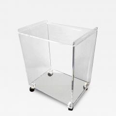 Two Tier Lucite Rolling Cart - 95048